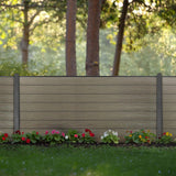 Aleko 8’ x 4’ Composite Privacy Fence - Gray - Charlotte Series