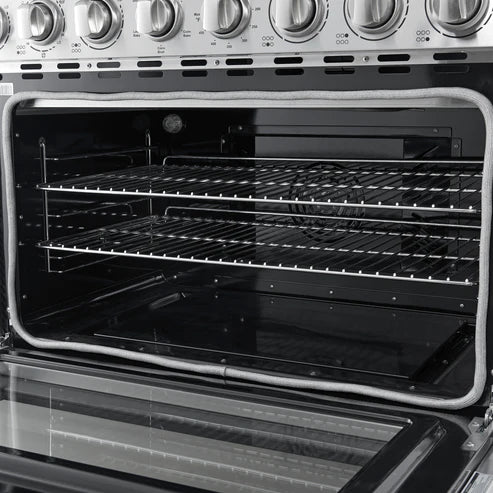 FORNO Paolo 36" 5.44 cu. ft. Freestanding Electric Range with True Convection Oven in Stainless Steel, FFSEL6011-36