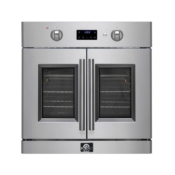 FORNO Asti 30" 3.58 cu. ft. French Door Electric Wall Oven with Air Fry, Self-Clean and Sous Vide, FBOEL1333-30