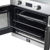 FORNO Asti 30" 3.58 cu. ft. French Door Electric Wall Oven with Air Fry, Self-Clean and Sous Vide, FBOEL1333-30