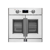 FORNO Gallico 30" 3.58 cu. ft. French Door Electric Wall Oven with Telescopic Racks, Air Fry, Self-Clean and Sous Vide, FBOEL1371-30