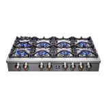 FORNO Spezia 48" Gas Rangetop with 8 Sealed Burners in Stainless Steel, FCTGS5751-48