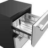 FORNO Cosenza 24" 4.69 cu.ft. Built-In Indoor/Outdoor Drawer Freezer with Ice Maker, FDRBI1838-24S