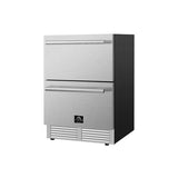 FORNO Cosenza 24" 4.69 cu.ft. Built-In Indoor/Outdoor Drawer Freezer with Ice Maker, FDRBI1838-24S