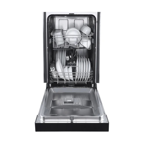 FORNO Polo 18" Built-in Dishwasher in Black, FDWBI8041-18BLK