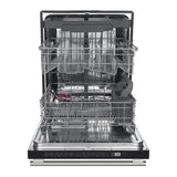 FORNO Espresso Pozzo 24" Built-In Dishwasher in White with Antique Brass Handles, FDWBI8067-24WHT