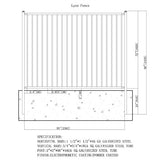 Aleko DIY Steel Iron Wrought High Quality Fence - Lyon Style - 8 x 6 Feet