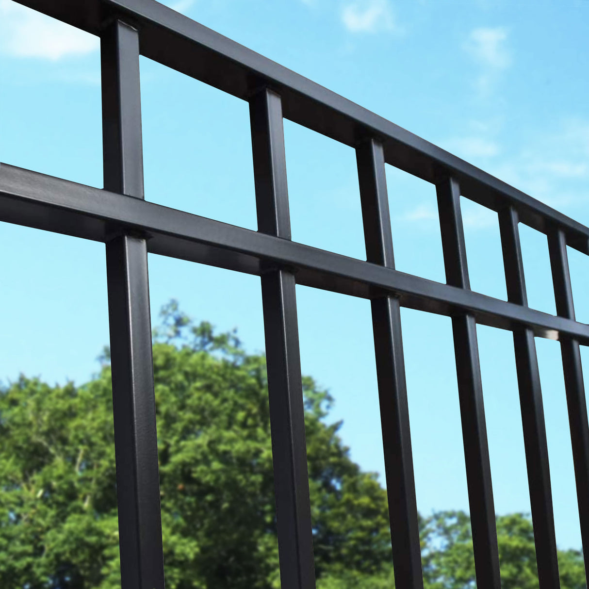 Aleko Steel Fence - MADRID Style - 8 x 5 Ft