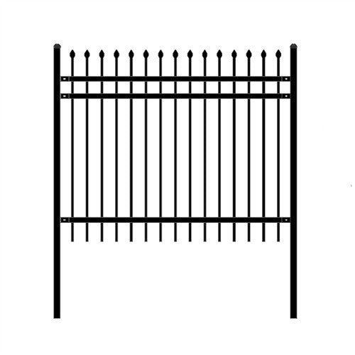 Aleko DIY Steel Iron Wrought High Quality Ornamental Fence - Rome Style - 6 x 5 Feet