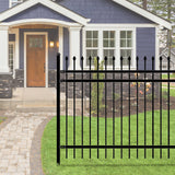 Aleko DIY Steel Iron Wrought High Quality Ornamental Fence - Rome Style - 6 x 5 Feet