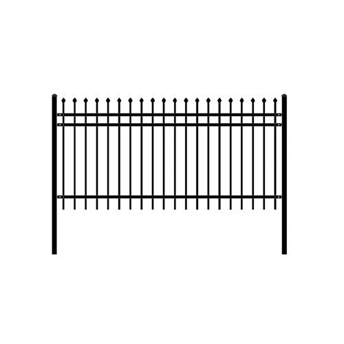 Aleko DIY Steel Iron Wrought High Quality Ornamental Fence - Rome Style - 8 x 4 Feet