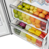 FORNO Maderno 28" 13.6 cu. ft. Left Swing Convertible Refrigerator/ Freezer with Modern Trim Kit, FFFFD1722-32LS