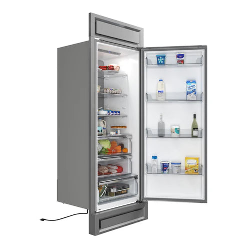 FORNO Maderno 28" 13.6 cu. ft. Right Swing Convertible Refrigerator/ Freezer with Modern Trim Kit, FFFFD1722-32RS