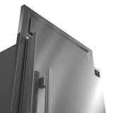 FORNO Maderno 28" 13.6 cu. ft. Right Swing Convertible Refrigerator/ Freezer with Modern Trim Kit, FFFFD1722-32RS