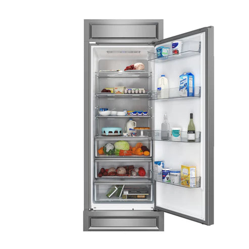 FORNO Maderno 28" 13.6 cu. ft. Right Swing Convertible Refrigerator/ Freezer with Modern Trim Kit, FFFFD1722-32RS