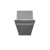 FORNO Maderno 28" 13.6 cu. ft. Right Swing Convertible Refrigerator/ Freezer with Modern Trim Kit, FFFFD1722-32RS