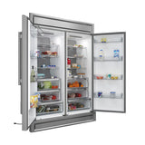 FORNO Maderno 60" 27.2 cu.ft. Convertible Refrigerator and Freezer with Modern Trim Kit, FFFFD1722-60S