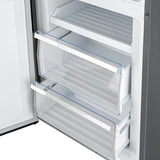 FORNO Guardia 46.8" 21.6 cu. ft. Bottom Mount Refrigerator in Stainless Steel, FFFFD1778-48