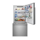 FORNO Espresso Milano 31" 17.2 cu. ft. Right Swing Refrigerator and Bottom Freezer in Stainless Steel with Silver Handles, FFFFD1785-31S