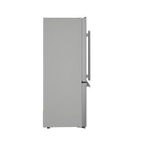 FORNO Espresso Milano 31" 17.2 cu. ft. Right Swing Refrigerator and Bottom Freezer in Stainless Steel with Silver Handles, FFFFD1785-31S