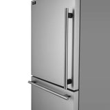 FORNO Espresso Milano 62" 34.4 cu. ft. Side-By-Side Refrigerator with Ice Maker in Stainless Steel, FFFFD1787-60S