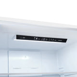 FORNO Espresso Milano 31" 17.2 cu. ft. Left Swing Refrigerator and Bottom Freezer with Ice Maker in White and Antique Brass Handles, FFFFD1786-31WHT