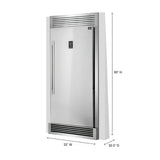 FORNO Rizzuto 32″ 13.8 cu. ft. Right Hand Swing Dual Zone Refrigerator/Freezer in Stainless Steel with Grill Trim Kit, FFFFD1933-32RS