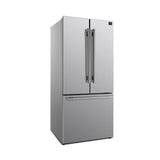 FORNO Gallipoli 30" 17.5 cu. ft. French Door Built-In Refrigerator in Stainless Steel with Ice Maker, FFFFD1974-31SB