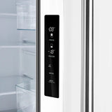 FORNO Espresso Gallipoli 30" 17.5 Cu. Ft. Refrigerator with Ice Maker in White with Silver Handles, FFFFD1974-31WHT