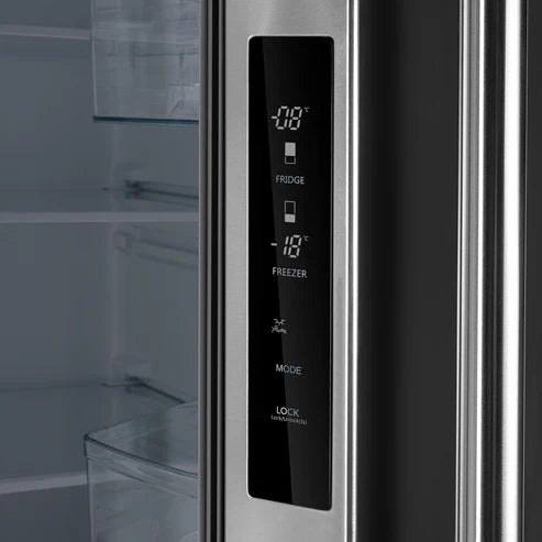 FORNO Gallipoli 35" 17.5 cu. ft. French Door Built-In Refrigerator in Stainless Steel with Ice Maker and Modern Trim Kit, FFFFD1974-35MG