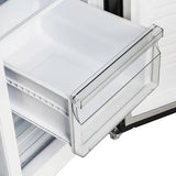 FORNO Espresso Salerno 33" 15.6 cu. ft. Refrigerator in Black with Silver Handles, FFRBI1805-33BLK