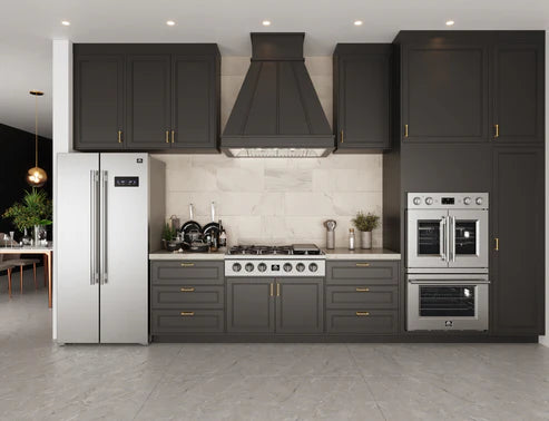 FORNO Asti 30" 7.36 cu. ft. French Door Double Electric Wall Oven with Air Fry, Self-Clean and Sous Vide, FBOEL1340-30