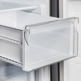 FORNO Salerno 37" 15.6 cu. ft. Side-by-Side Built-In Refrigerator in Stainless Steel and Grill Trim Kit, FFRBI1805-37SG
