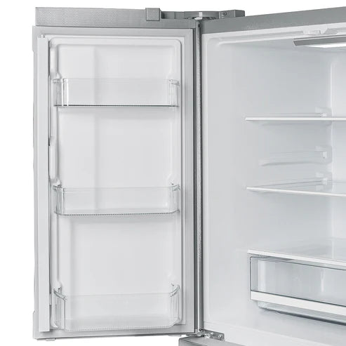 FORNO Moena 40" 19.2 cu. ft. French Door Built-In Refrigerator in Stainless Steel with Ice Maker and Modern Trim Kit, FFRBI1820-40MG