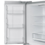 FORNO Moena 40" 19.2 cu. ft. French Door Built-In Refrigerator in Stainless Steel with Ice Maker and Modern Trim Kit, FFRBI1820-40MG