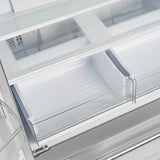 FORNO Moena 40" 19.2 cu. ft. French Door Built-In Refrigerator in Stainless Steel with Ice Maker and Grill Trim Kit, FFRBI1820-40SG