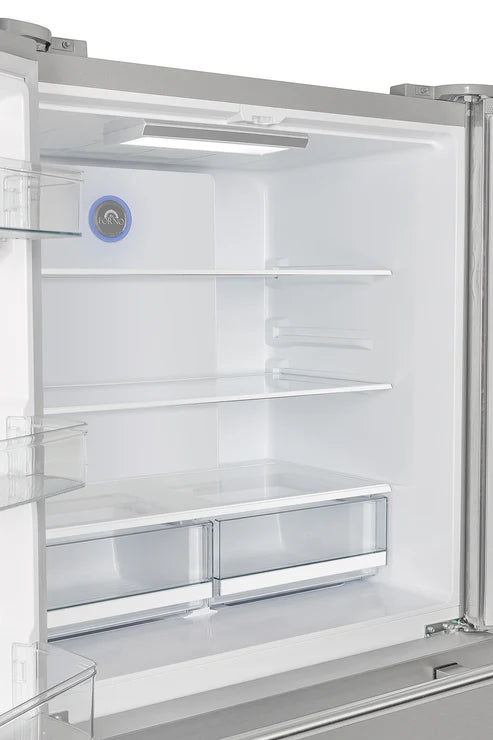 FORNO Moena 40" 19.2 cu. ft. French Door Built-In Refrigerator in Stainless Steel with Ice Maker and Grill Trim Kit, FFRBI1820-40SG