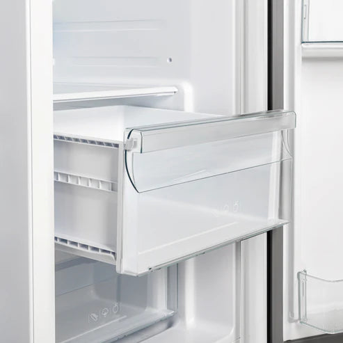 FORNO Espresso Salerno 36" 20 cu. ft. Side-By-Side Refrigerator with Water and Ice Dispenser in White with Antique Brass Handles