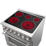 FORNO Massimo 30" 4.32 cu. ft. Freestanding Electric Range with 5 Elements, FFSEL6020-30
