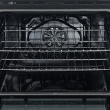 FORNO Espresso Leonardo 30" 5 cu. ft. Electric Range in Black with Silver Handles, FFSEL6012-30BLK
