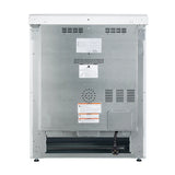 FORNO Espresso Leonardo 30" 5 cu. ft. Electric Range in White with Silver Handles, FFSEL6012-30WHT