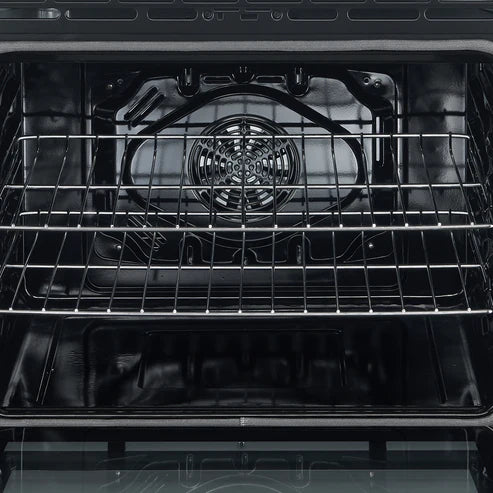 FORNO Espresso Leonardo 30" 5 cu. ft. Electric Range in White with Silver Handles, FFSEL6012-30WHT