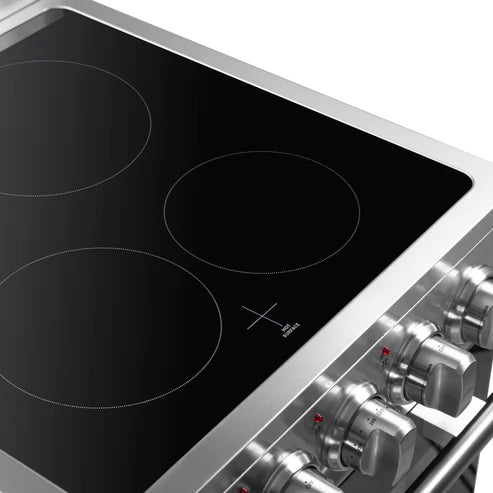 FORNO Pallerno 20" 2.05 cu.ft. Freestanding Electric Range with 4 Elements in Stainless Steel, FFSEL6052-20