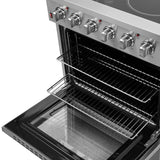 FORNO Galiano 30" 4.32 cu. ft. Freestanding Electric Range with 4 Elements in Stainless Steel, FFSEL6083-30