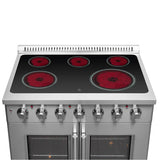 FORNO Galiano 36" 5.36 cu. ft. Freestanding Electric Range with French Door in Stainless Steel, FFSEL6917-36