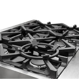 FORNO Massimo 36″ 5.36 cu. ft. Freestanding Dual Fuel Range with 6 Burners, FFSGS6125-36