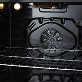 FORNO Espresso Leonardo 30" 5 cu. ft. Gas Range in Stainless Steel with Silver Handles, FFSGS1116-30