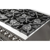 FORNO Massimo 48″ 6.58 cu. ft. Freestanding Dual Fuel Range with 8 Burners, FFSGS6125-48