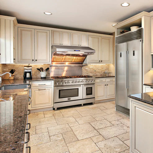 FORNO Massimo 48″ 6.58 cu. ft. Freestanding Dual Fuel Range with 8 Burners, FFSGS6125-48