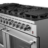 FORNO Massimo 60″ 8.64 cu. ft. Freestanding Dual Fuel Range with 10 Burners, FFSGS6125-60